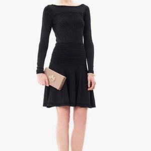 Diane von Furstenberg Delta Long-Sleeve Flounce Dress